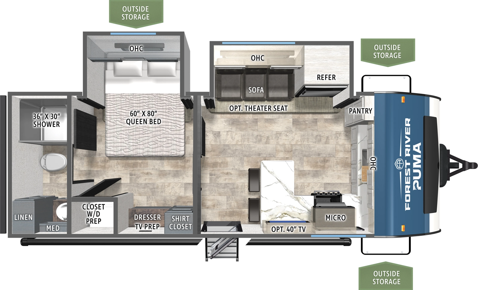 Puma 220FK Floorplan